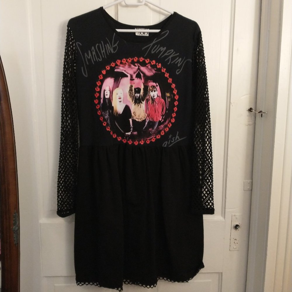 Smashing Pumpkins Gish T-shirt refashioned dress